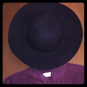 J.CREW - BLACK WOOL - FLOPPY HAT SIZE S/M NWOT
